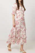 Vera Dreamy Flower Dress - Rosa Blomster