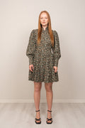 Liv Baby Cord Dress - Green Autumn