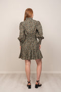 Liv Baby Cord Dress - Green Autumn