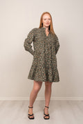 Embla Baby Cord Dress - Green Autumn