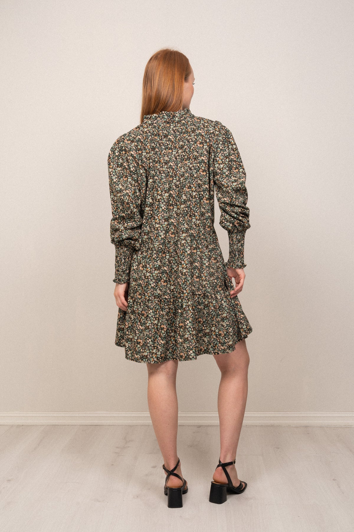 Embla Baby Cord Dress - Green Autumn