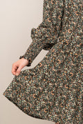 Embla Baby Cord Dress - Green Autumn