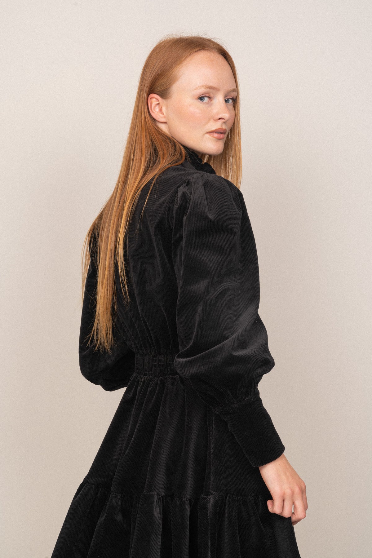 Liv Cord Dress - Black