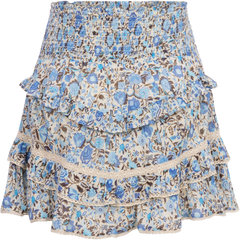 Vilde Voile Skirt - Blue Fleur