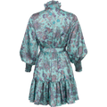 Saga Wide Dress - Green Paisley