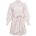 Liv Broderie Anglaise Dress - Pink Petite White