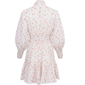 Liv Broderie Anglaise Dress - Pink Petite White