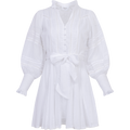 Alfa Voile Dress - White