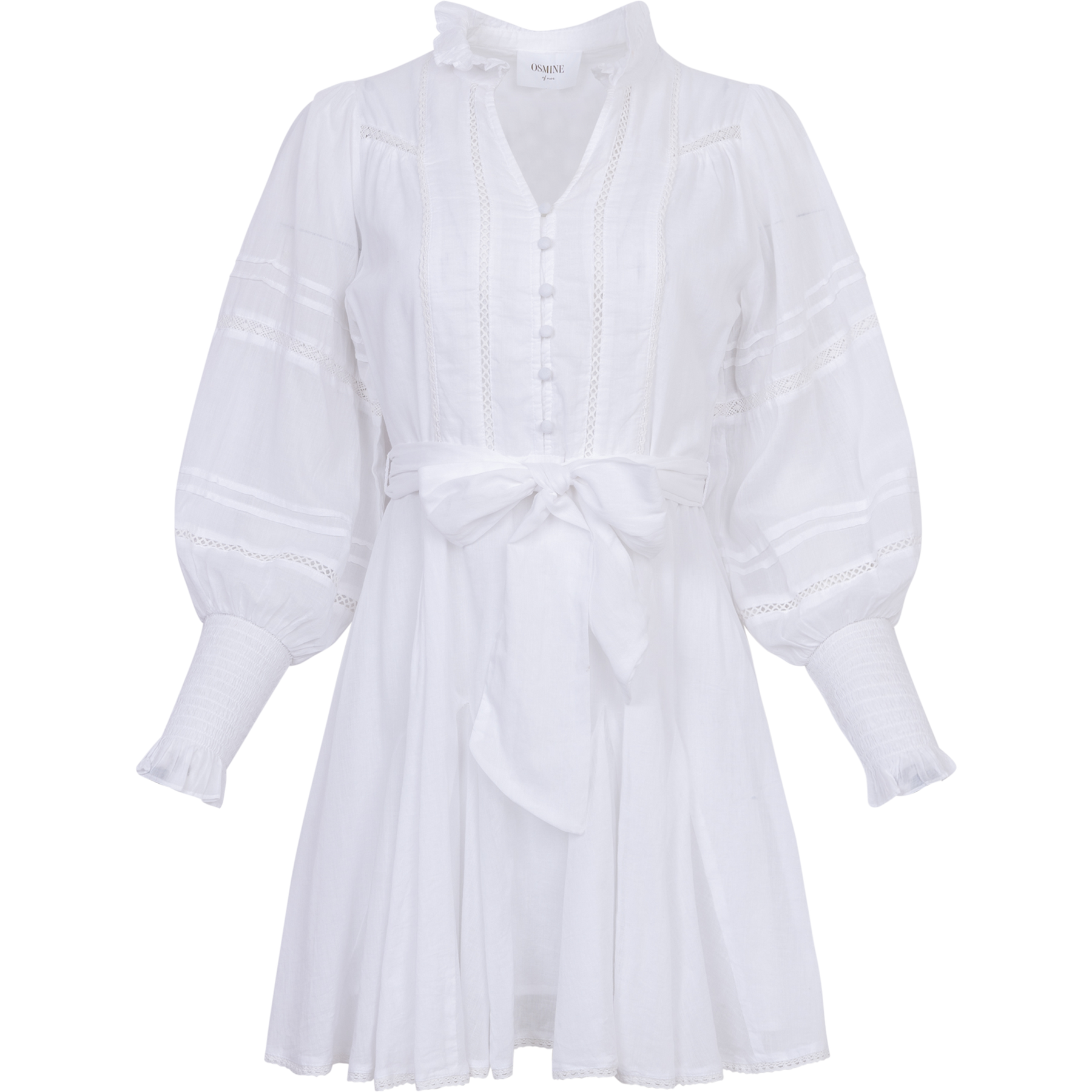 Alfa Voile Dress - White