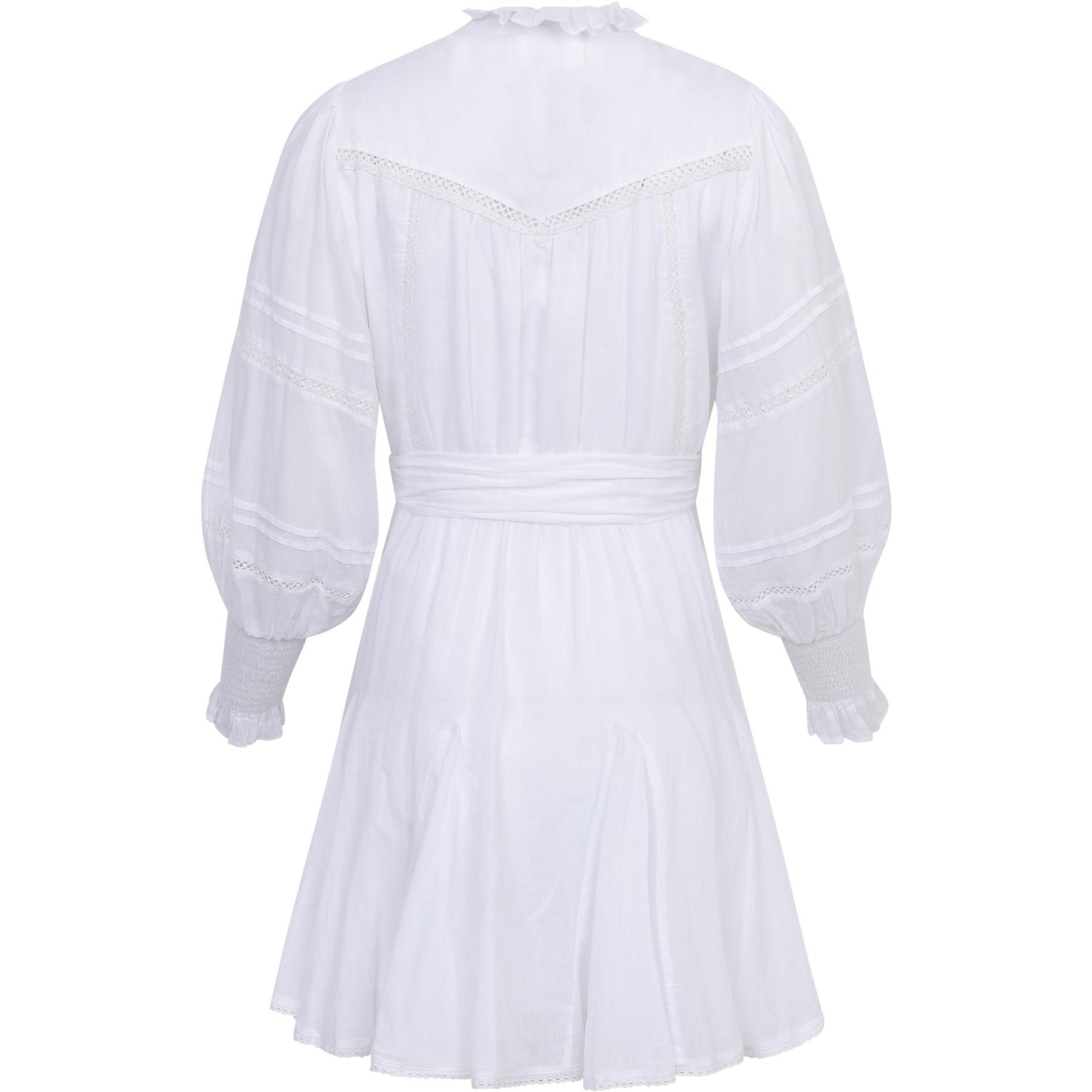 Alfa Voile Dress - White