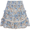 Vilde Voile Skirt - Blue Fleur