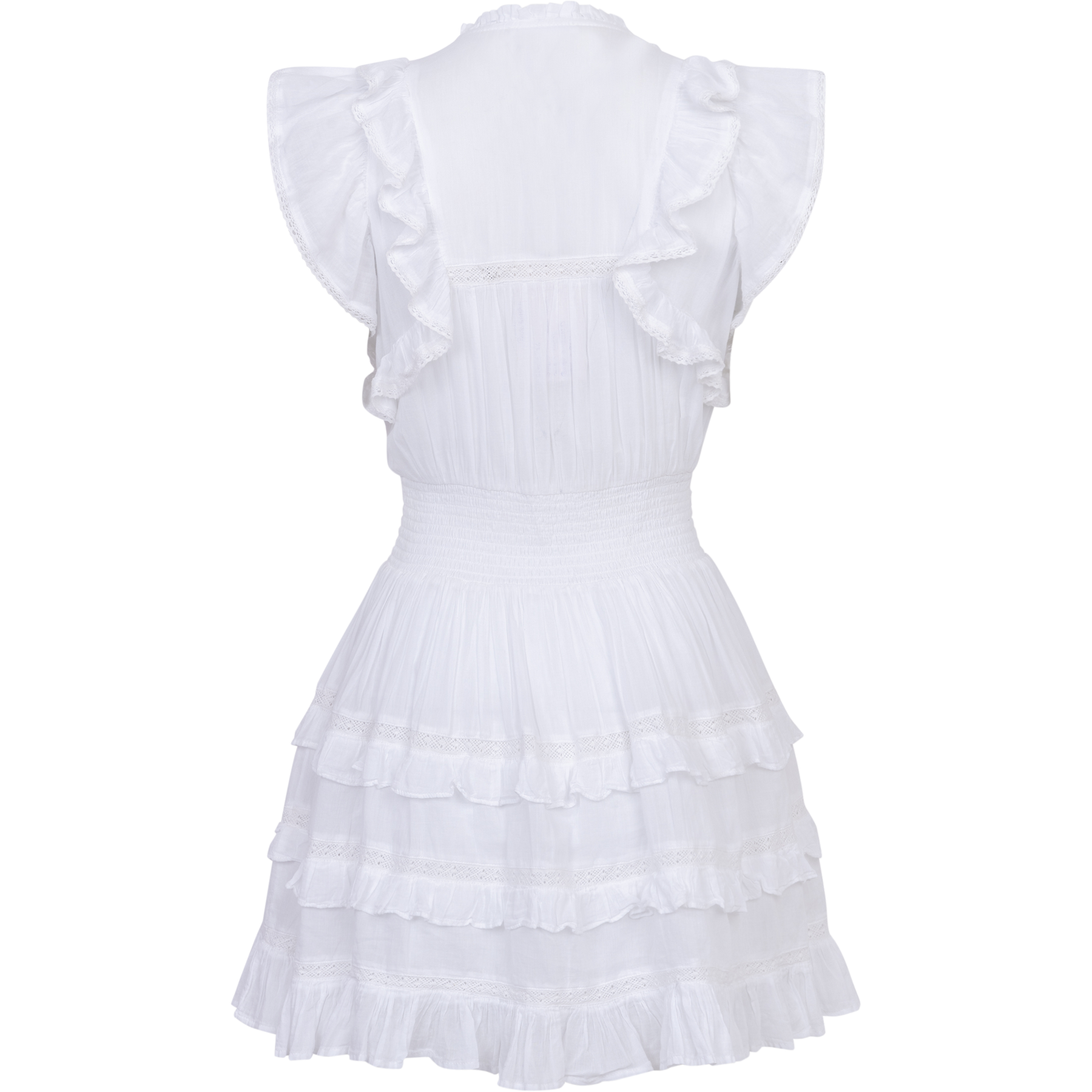 Fryd Voile Dress - Vit