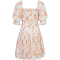 Dagna Voile Dress - White Orange Blossom