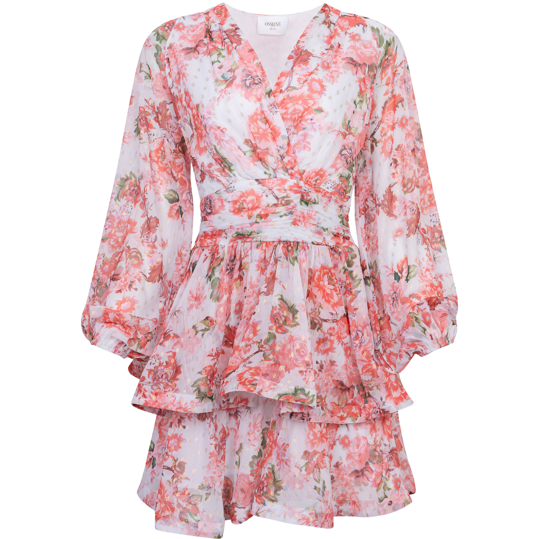 Jade Wave Dress - Rosendal Red