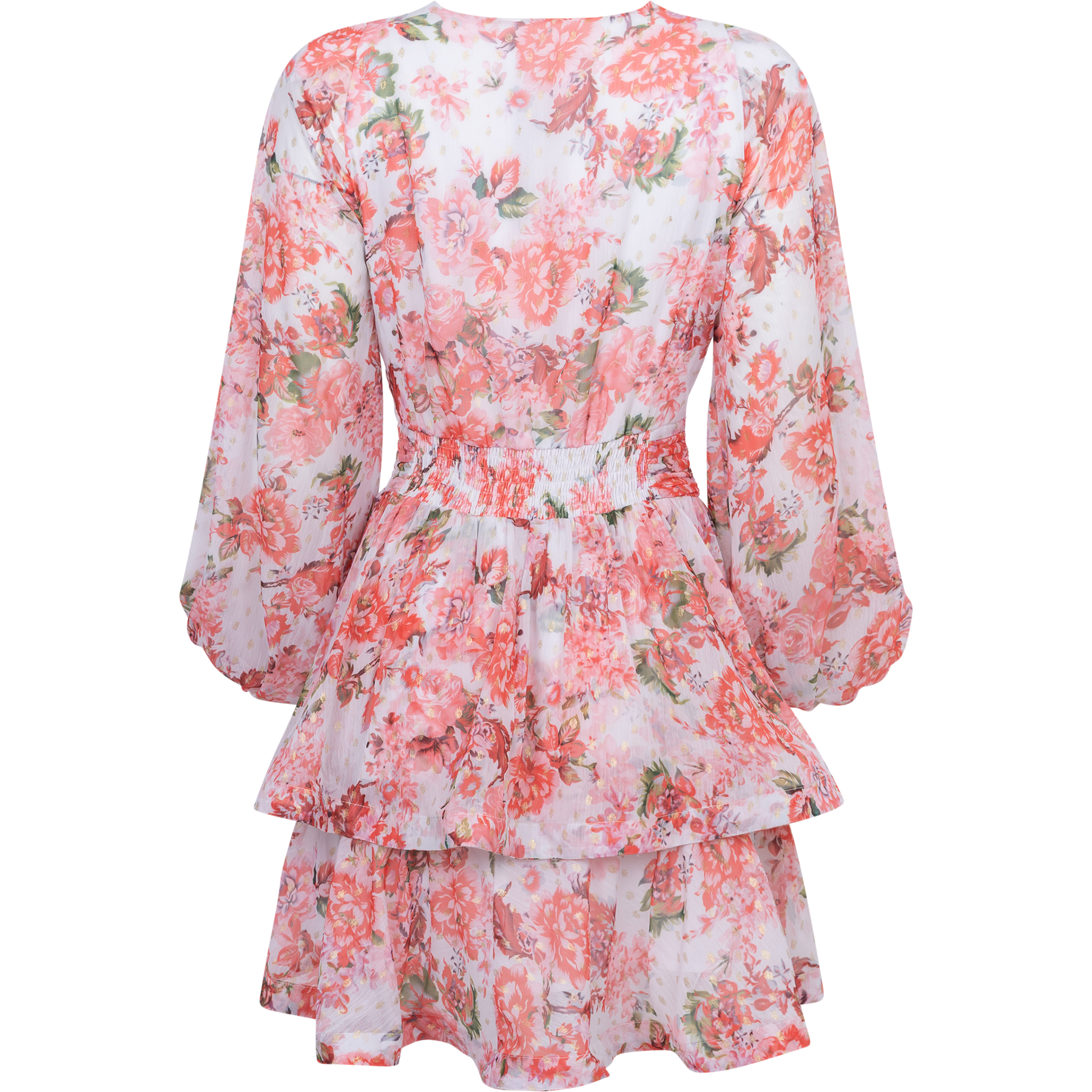 Jade Wave Dress - Rosendal Red