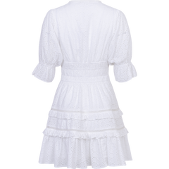 Valeria Broderie Anglaise Dress - White