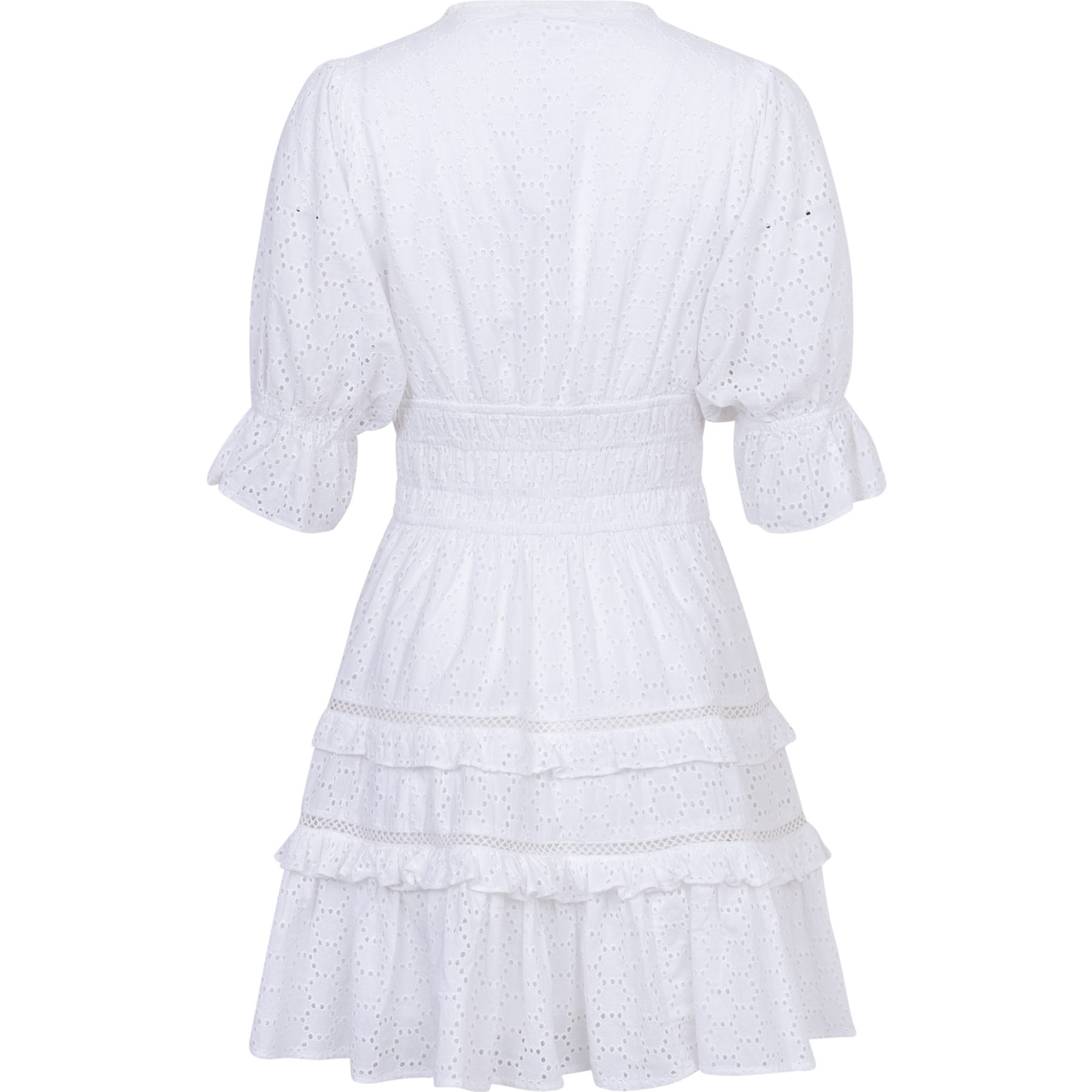 Valeria Broderie Anglaise Dress - White