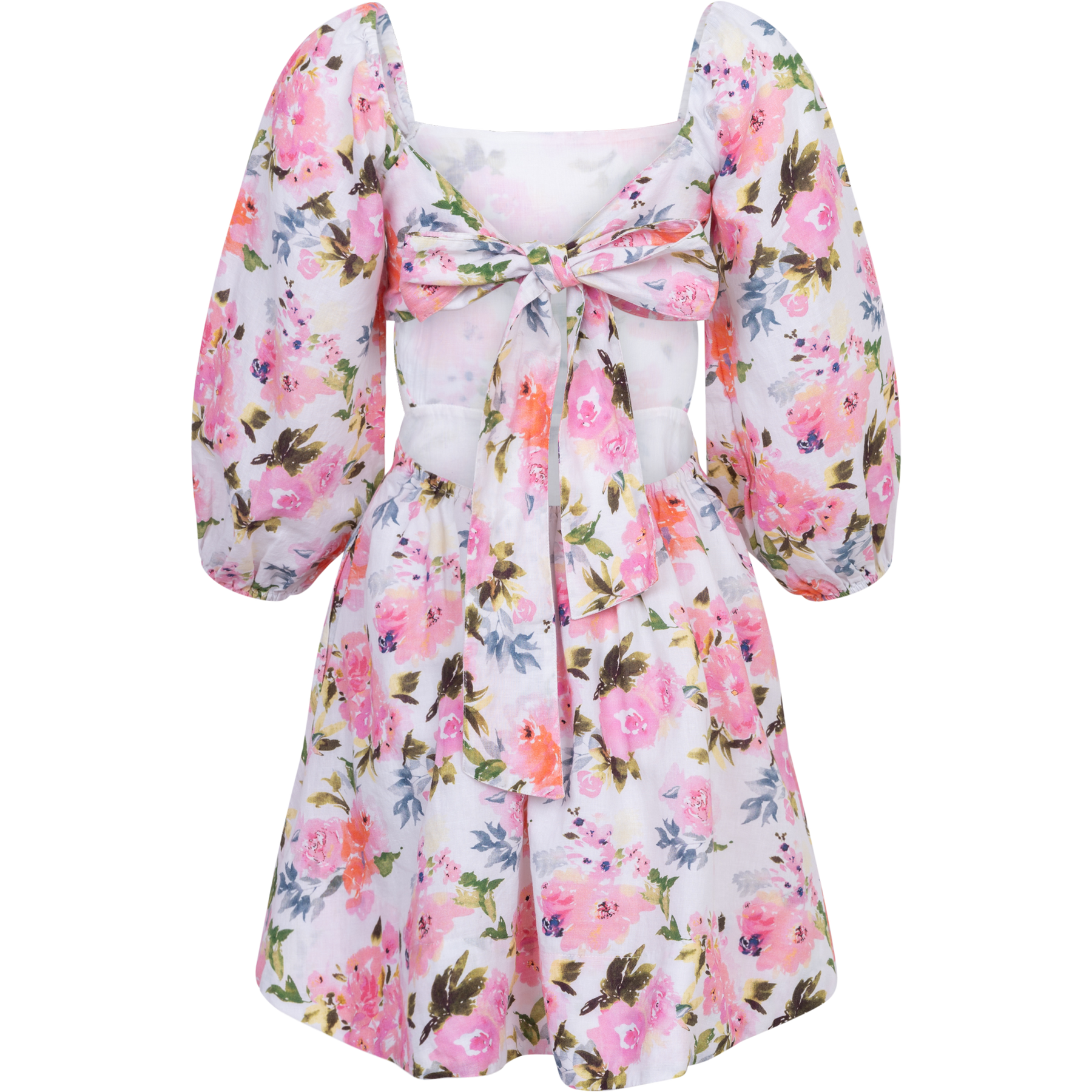 Eva Linen Klänning - Pink Peony