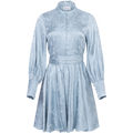 Saga Jacquard Dress - Light Blue