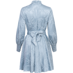 Saga Jacquard Dress - Light Blue
