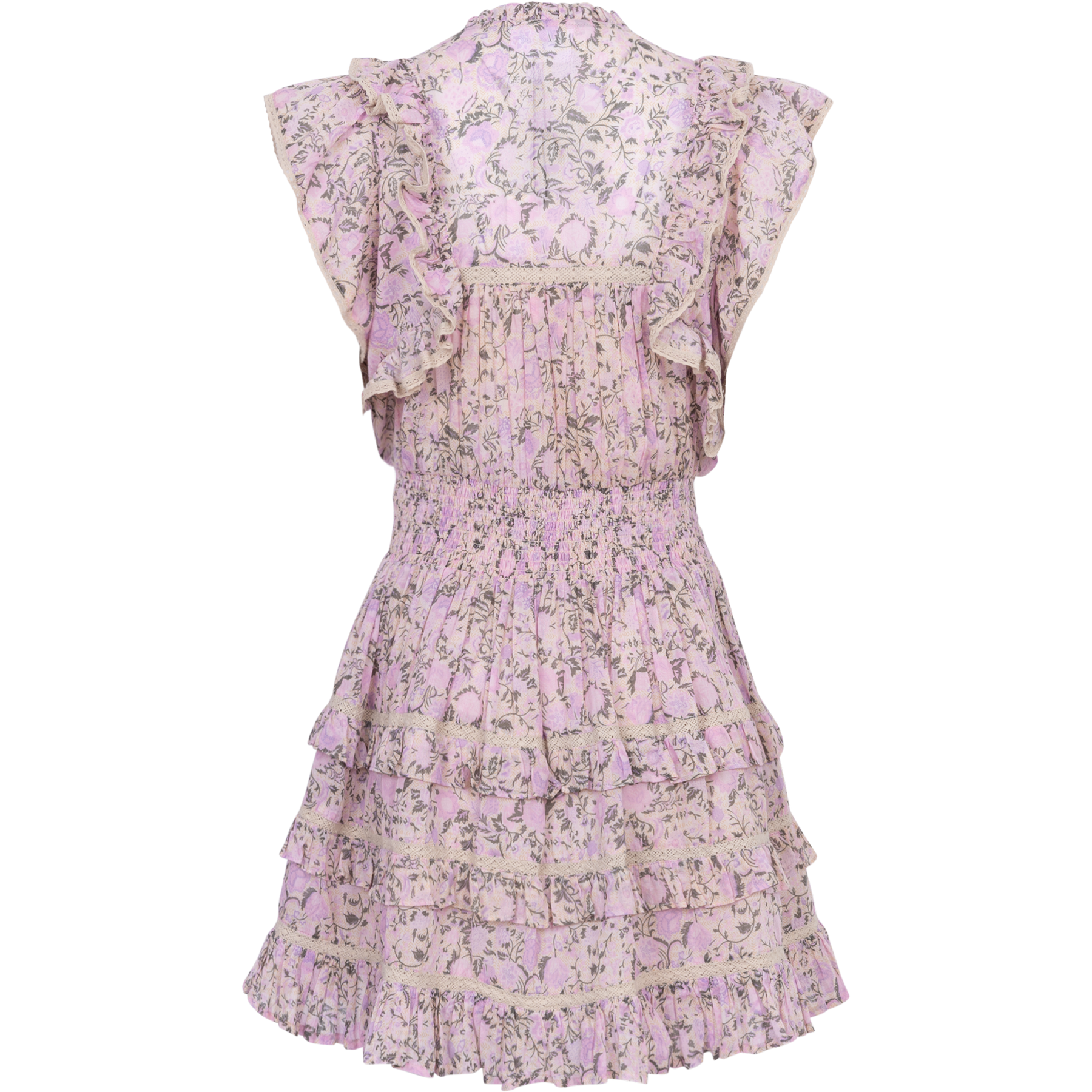 Fryd Voile Dress - Pink Fleur