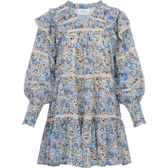 Ellie S Voile Dress - Blue Fleur