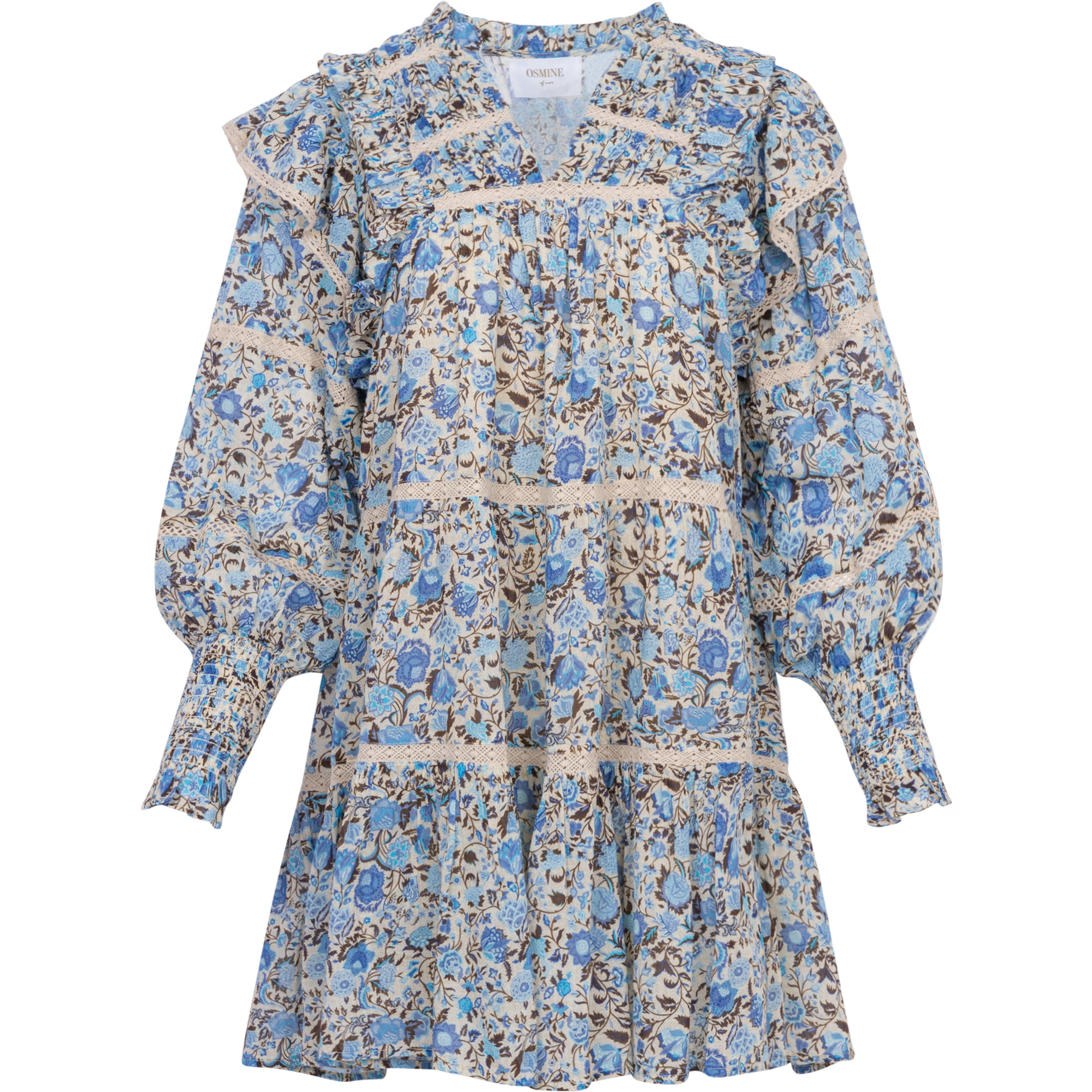 Ellie S Voile Dress - Blue Fleur