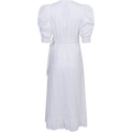 Valkyrie Long Broderie Dress - White