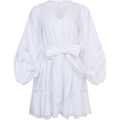 Frida Eyelet Poplin Dress - White
