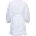 Frida Eyelet Poplin Dress - White