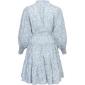 Delphine Poplin Print Dress - Blue Garden