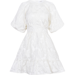 Svanhild Brocade Dress - White