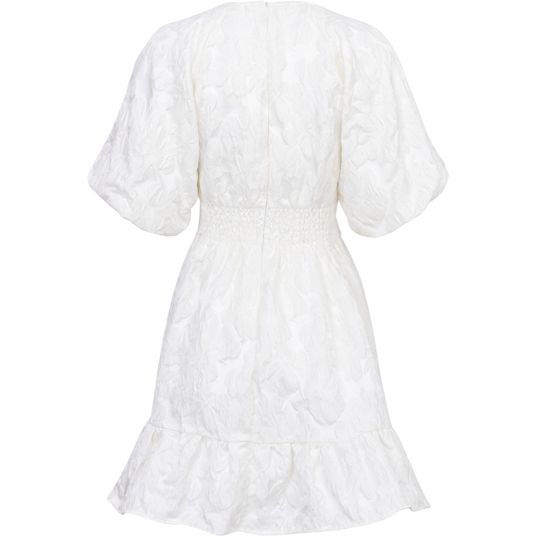 Svanhild Brocade Dress - White