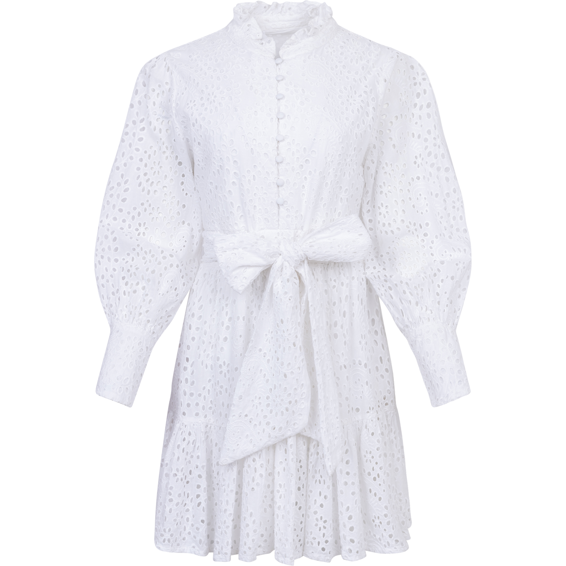 Liv Broderie Anglaise Dress - White