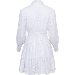 Liv Broderie Anglaise Dress - White