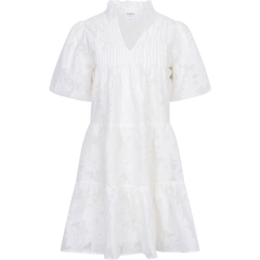 Embla Dress - White Brocade