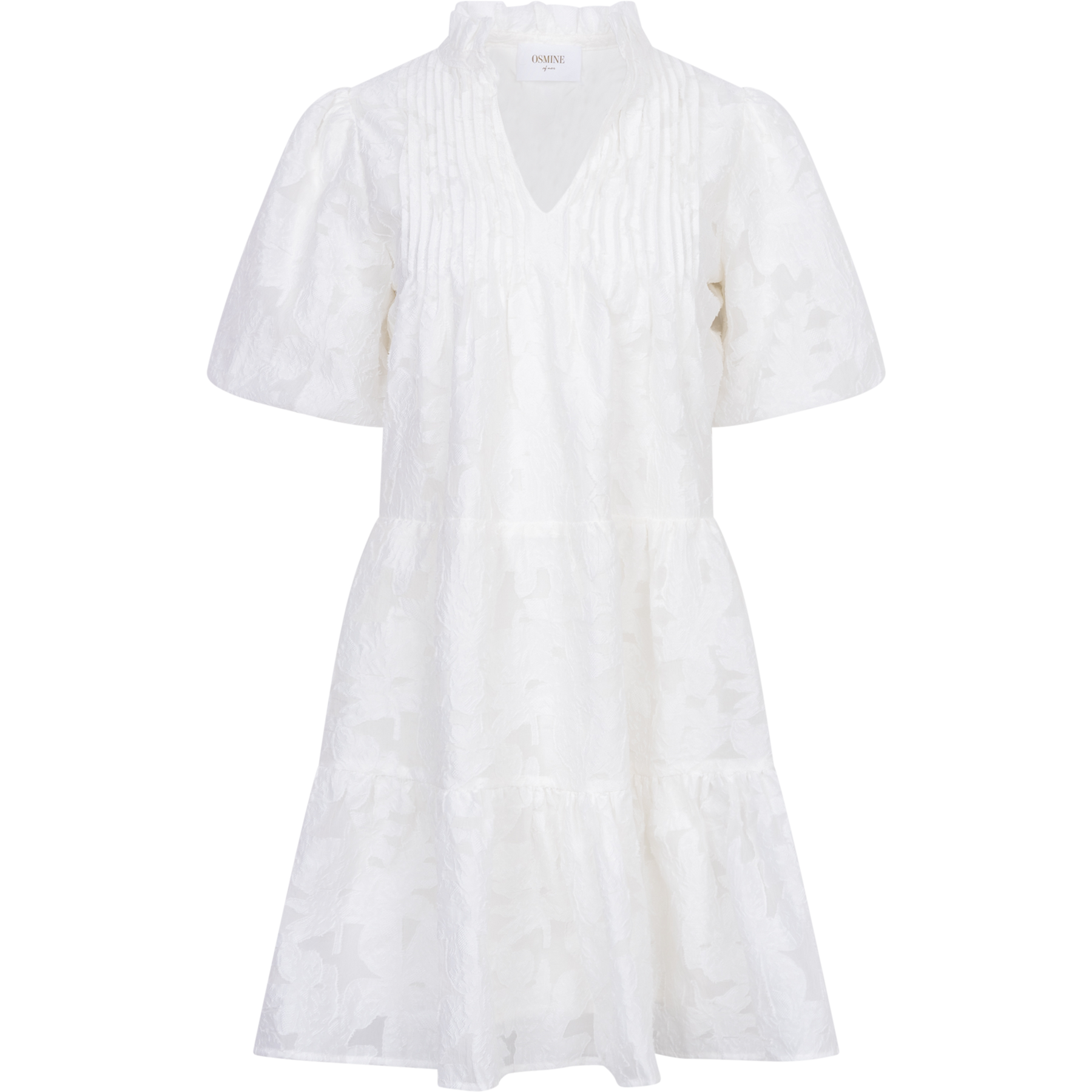 Embla Dress - White Brocade