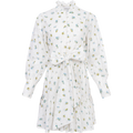 Liv Broderie Anglaise Dress - Forglemmegei White