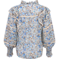 Vårun Voile Blouse - Blue Fleur