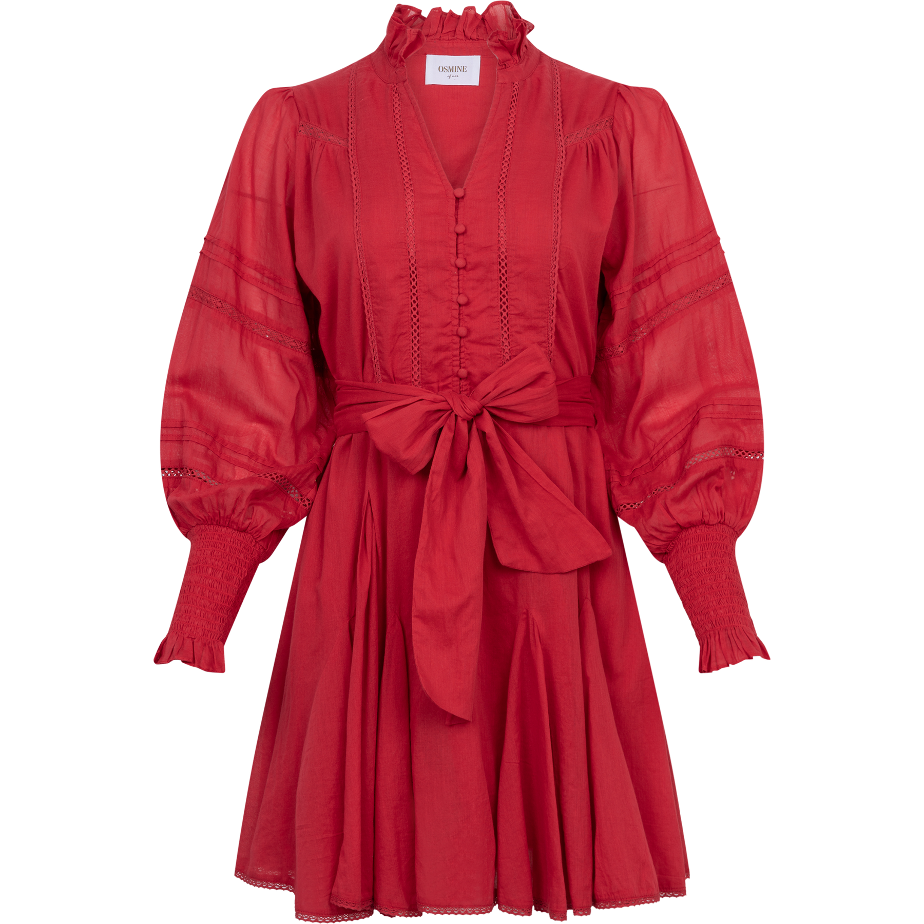 Alfa Voile Dress - Red