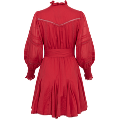 Alfa Voile Dress - Red
