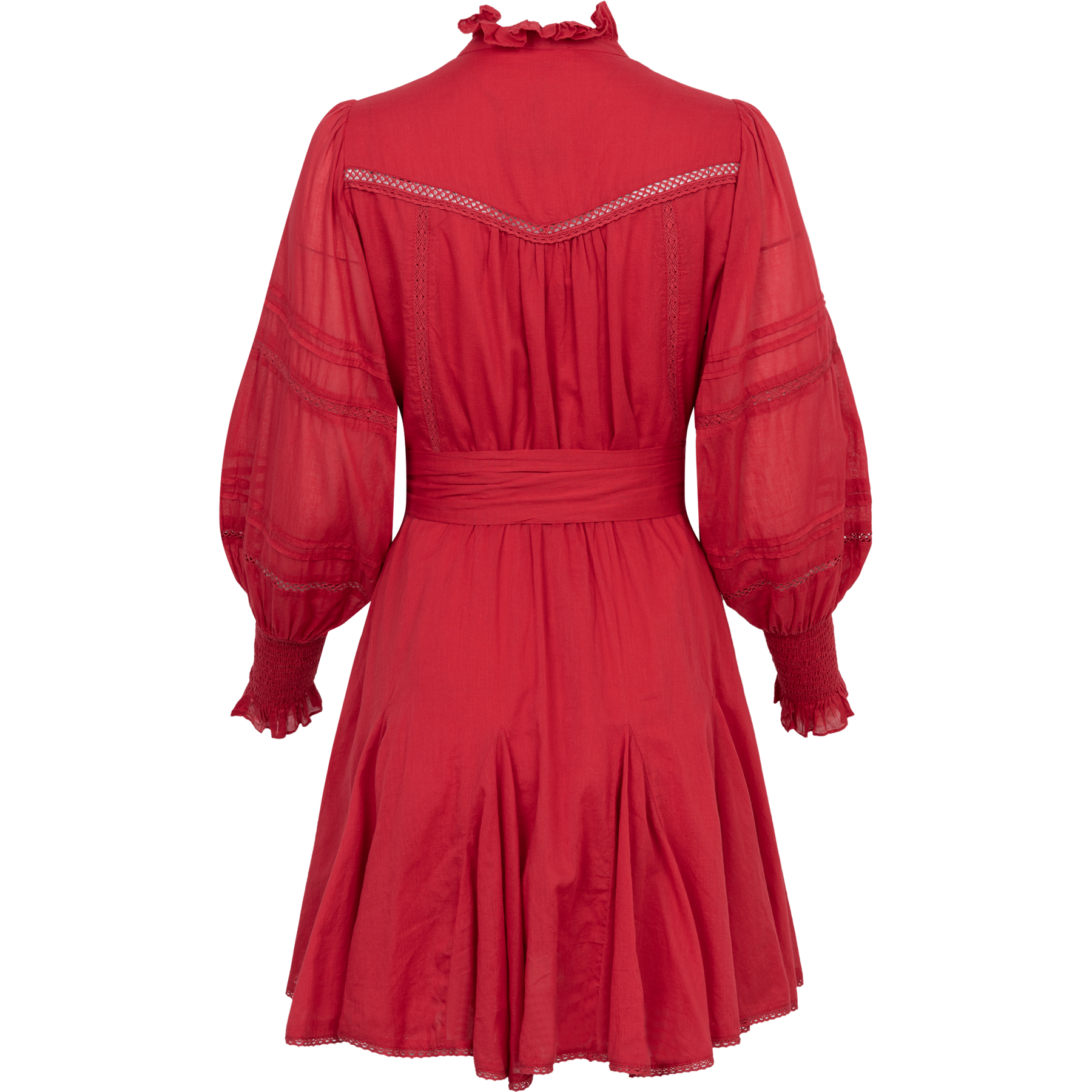 Alfa Voile Dress - Red