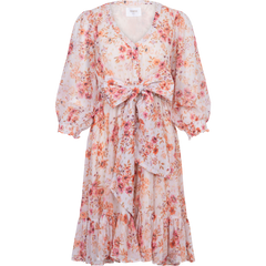 Gyri Golden Flower Short Dress - Indian Summer
