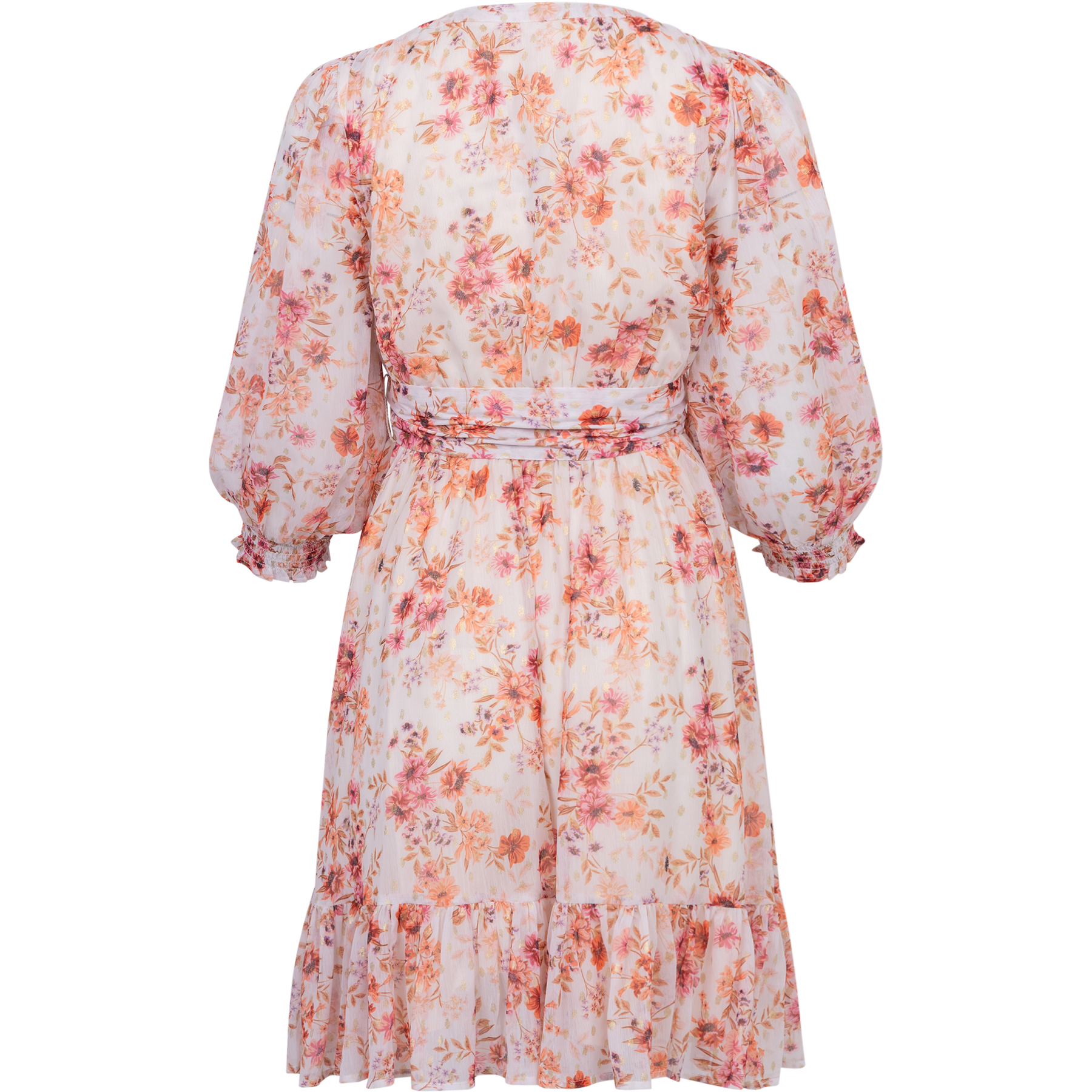 Gyri Golden Flower Short Dress - Indian Summer