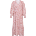 Una Viscose Crepe Dress - Light Pink Floral