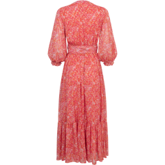 Gyri Golden Dress - Coral