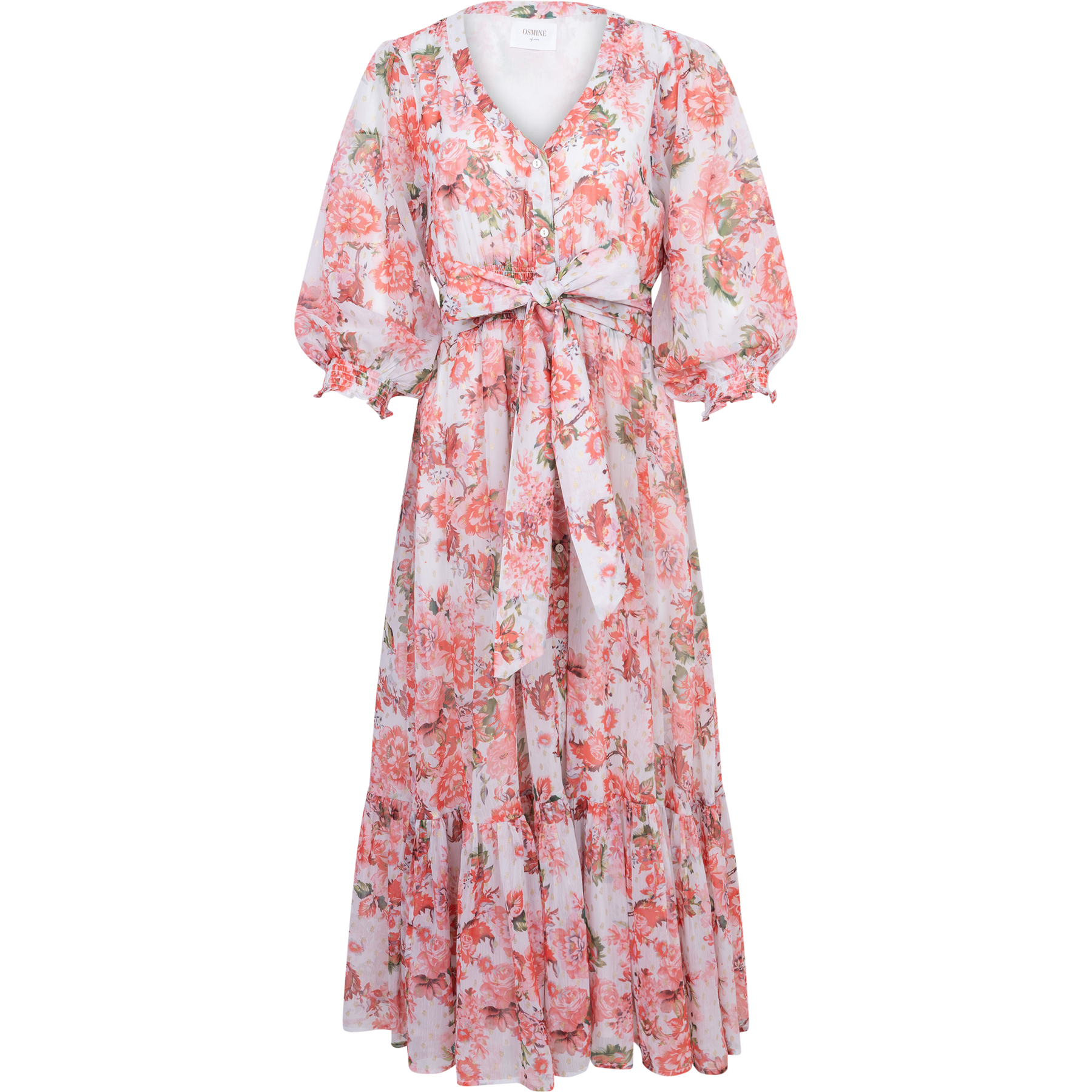 Gyri Golden Dress - Rosendal Red