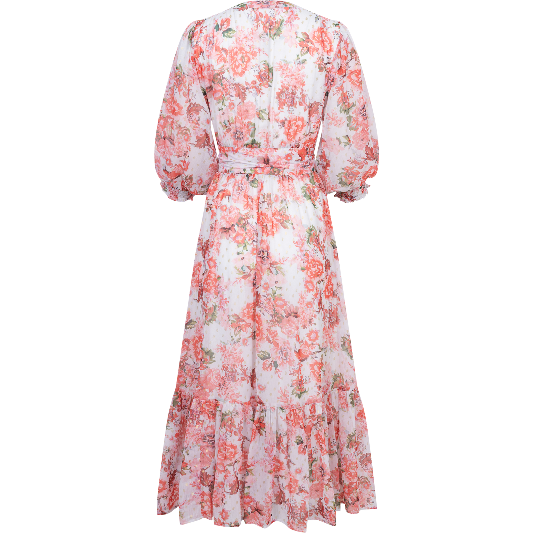 Gyri Golden Dress - Rosendal Red