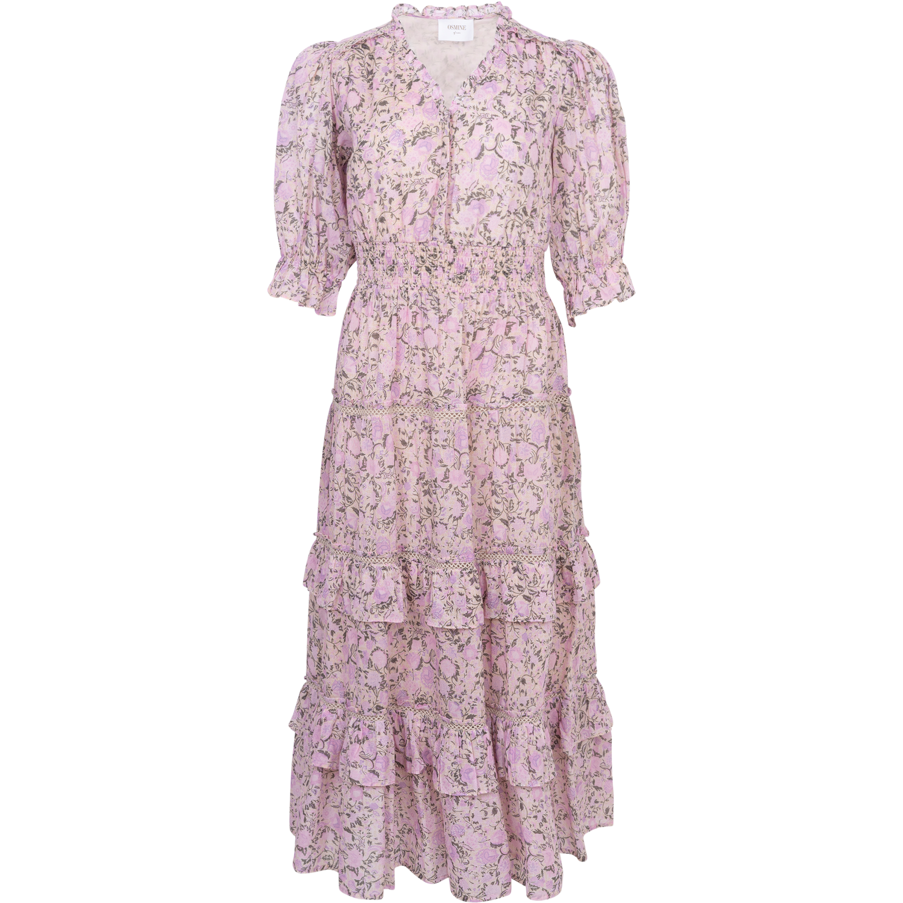 Vera Voile Maxi Dress - Pink Fleur