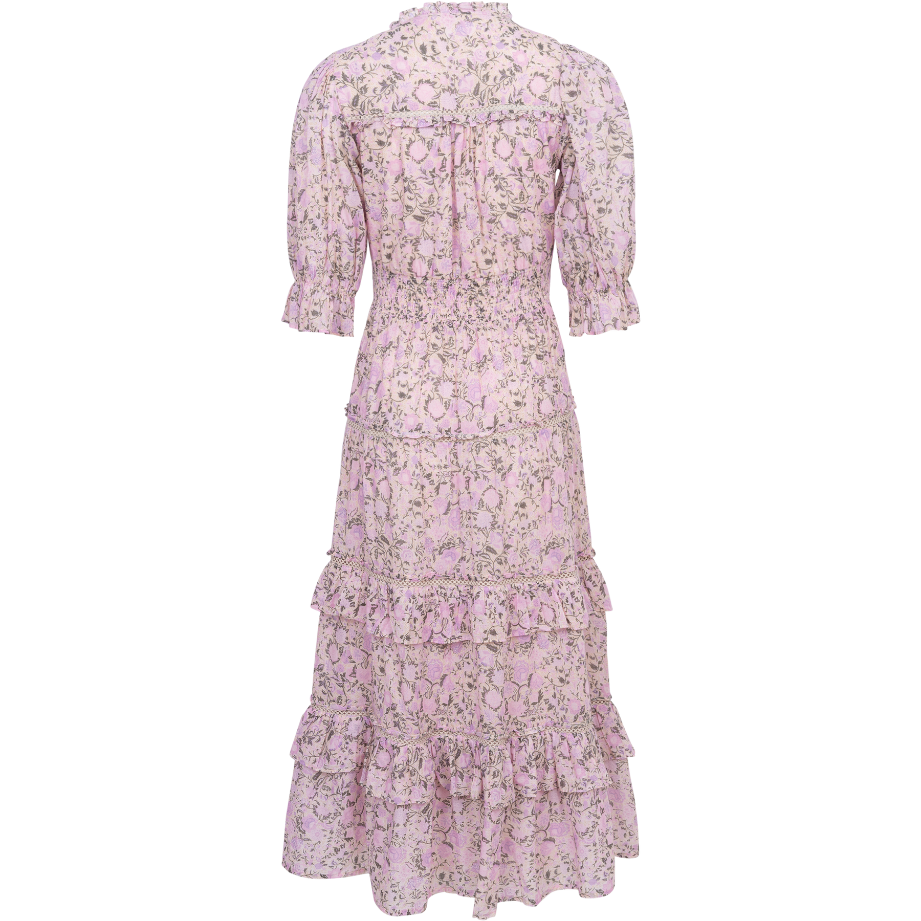 Vera Voile Maxi Dress - Pink Fleur